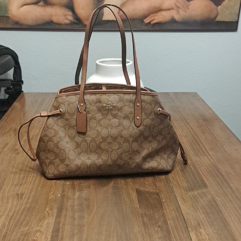 Coach Drawstring Carryall in Signature Canvas 2017 So Pretty Clean